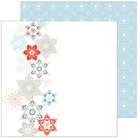 Pinkfresh Studio - Holiday Vibes Collection - Christmas - 12 x 12 Double Sided Paper - Let it Snow