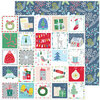 Pinkfresh Studio - Christmas - Home for the Holidays Collection - 12 x 12 Double Sided Paper - Advent Love
