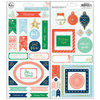 Pinkfresh Studio - Holiday Vibes Collection - Christmas - Chipboard Stickers