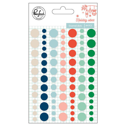 Pinkfresh Studio - Holiday Vibes Collection - Christmas - Enamel Dots