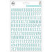 Pinkfresh Studio - The Mix No 2 Collection - Puffy Stickers - Alpha - Light blue
