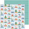 Pinkfresh Studio - Oh What Fun Collection - 12 x 12 Double Sided Paper - Snow Globes