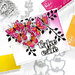 Pinkfresh Studio - Hot Foil Plate, Die and Glimmer Prism Hot Foil Roll - Small Butterflies Bundle