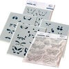 Pinkfresh Studio - Clear Photopolymer Stamps and Layering Stencils Set - Small Butterflies Bundle