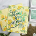 Pinkfresh Studio - Hot Foil Plate, Die and Glimmer Champagne Hot Foil Roll - Thank You So Much Bundle