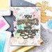 Pinkfresh Studio - Hot Foil Plate, Die and Glimmer Black Hot Foil Roll - You Sparkle Bundle