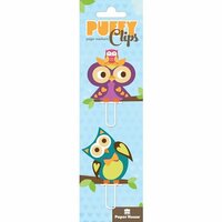 Paper House Productions - Puffy Clips Page Markers - Owls
