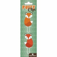 Paper House Productions - Puffy Clips Page Markers - Foxes