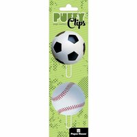 Paper House Productions - Puffy Clips Page Markers - Sports Balls