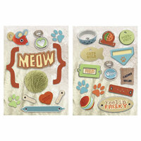 Paper House Productions - Cat Collection - Die Cut Chipboard Pieces - Cat