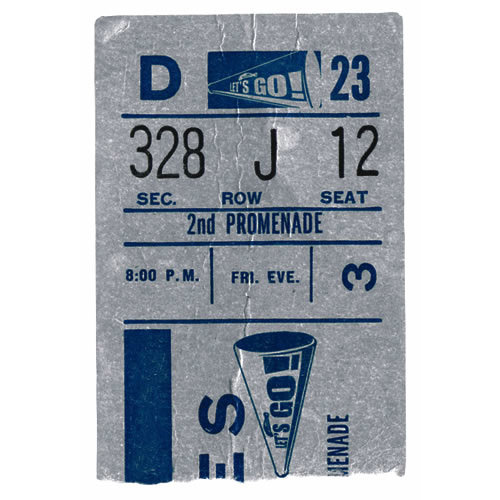 Paper House Productions - Football Collection - Mini Die Cut Piece - Ripped Ticket