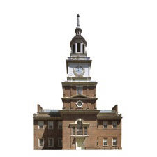 Paper House Productions - Pennsylvania Collection - Mini Die Cut Piece - Independence Hall