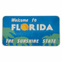 Paper House Productions - Florida Collection - Mini Die Cut Piece - Florida Sign