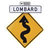 Paper House Productions - San Francisco Collection - Mini Die Cut Piece - Lombard Street Sign