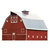 Paper House Productions - Farm Collection - Mini Die Cut Piece - Red Barn