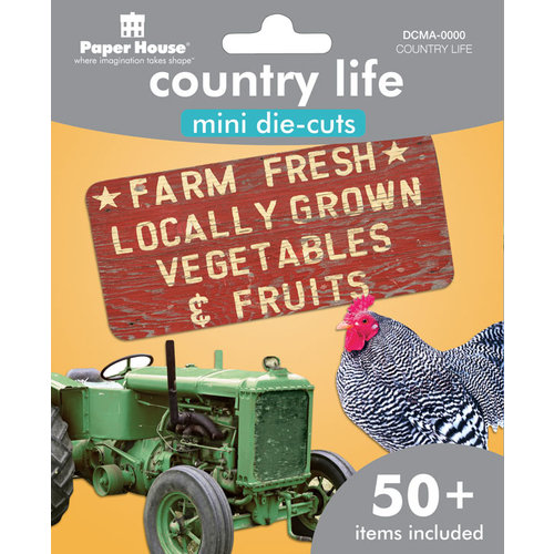 Paper House Productions - Mini Die Cut Pack - Country Life