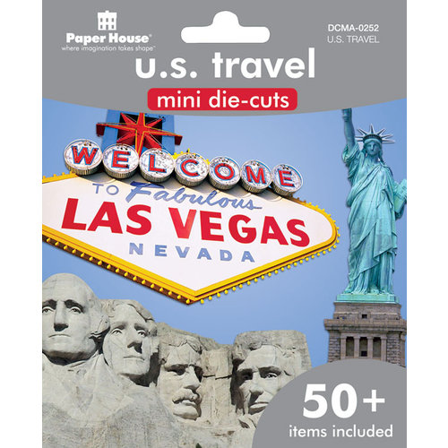 Paper House Productions - Mini Die Cut Pack - US Travel