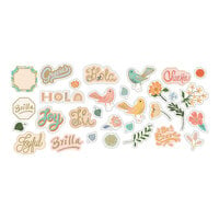 Paper House Productions - Die Cut Packs - Mixed Floral And Phrases