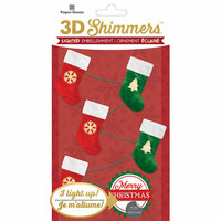 Paper House Productions - Christmas - 3 Dimensional LED Shimmers - Stocking Garland