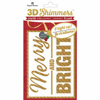 Paper House Productions - Christmas - 3 Dimensional LED Shimmers - Merry and Bright