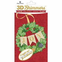 Paper House Productions - Christmas - 3 Dimensional LED Shimmers - Wreath