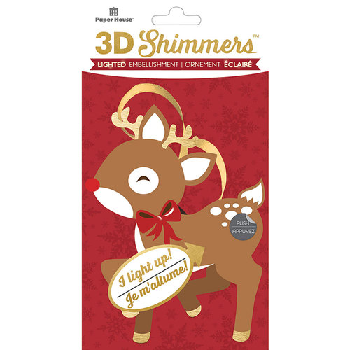 Paper House Productions - Christmas - 3 Dimensional LED Shimmers - Reindeer