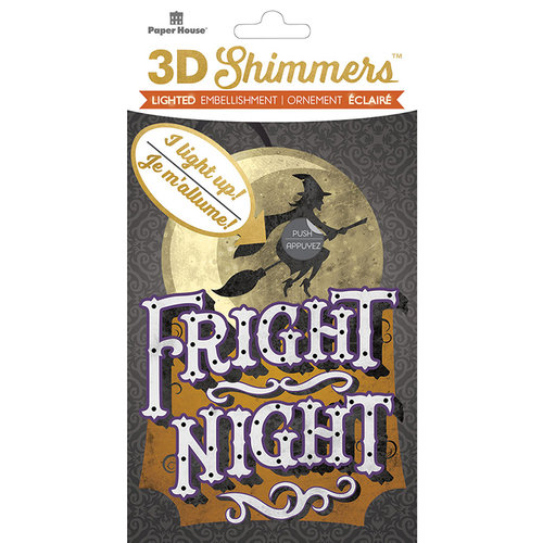 Paper House Productions - Halloween - 3 Dimensional LED Shimmers - Witch