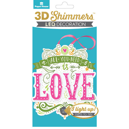 Paper House Productions - 3 Dimensional LED Shimmers - All You Need Is Love
