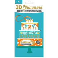 Paper House Productions - 3 Dimensional LED Shimmers - Birthday Cake