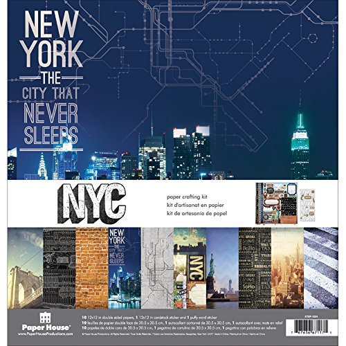 Paper House Productions - New York City Collection - 12 x 12 Paper Crafting Kit
