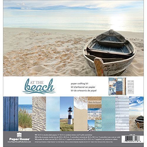 Paper House Productions - At the Beach Collection - 12 x 12 Paper Crafting Kit