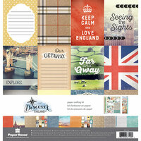 Paper House Productions - Discover Collection - England - 12 x 12 Paper Crafting Kit