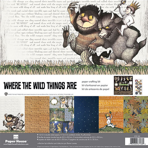 Paper House Productions - Where the Wild Things Are Collection - 12 x 12 Paper Crafting Kit