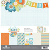 Paper House Productions - Hello Baby Boy Collection - 12 x 12 Paper Crafting Kit