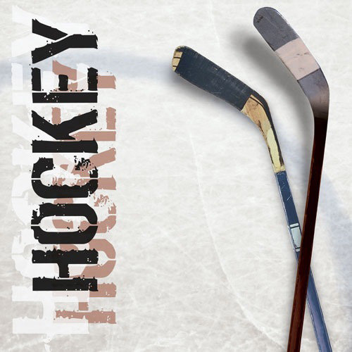 Paper House Productions - Hockey Collection - 12 x 12 Paper - Hockey Sticks