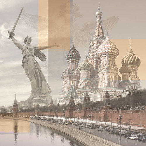Paper House Productions - Russian Collection - 12 x 12 Paper - Russia Collage