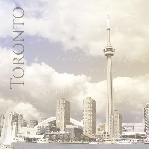 Paper House Productions - Canada Collection - 12 x 12 Paper - Toronto Skyline