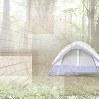Paper House Productions - Camping Collection - 12 x 12 Paper - Camping Tent