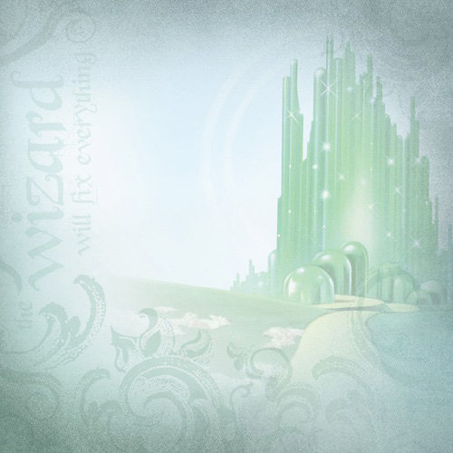 Paper House Productions - Wizard of Oz Collection - 12 x 12 Paper - Emerald City 2
