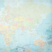 Paper House Productions - World Travel Collection - 12 x 12 Paper - E. Hemisphere