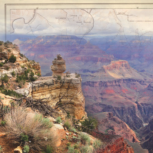 Paper House Productions - Arizona Collection - 12 x 12 Paper - Grand Canyon - Left