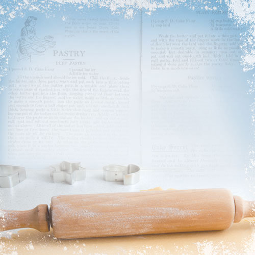 Paper House Productions - Baking Collection - 12 x 12 Paper - Rolling Pin