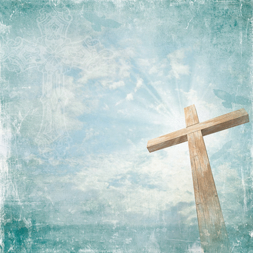 Paper House Productions - Live By Faith Collection - 12 x 12 Paper - Cross