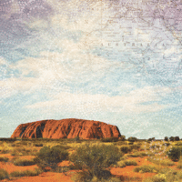 Paper House Productions - Australia Collection - 12 x 12 Paper - Ayers Rock