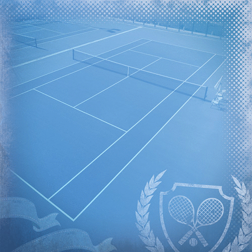 Paper House Productions - Tennis Collection - 12 x 12 Paper - On the Court