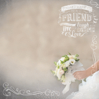 Paper House Productions - To Have and to Hold Collection - 12 x 12 Paper - Bridal Bouquet