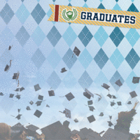 Paper House Productions - Graduation Collection - 12 x 12 Paper - Hats Off