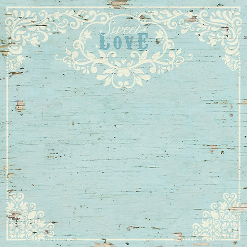 Paper House Productions - Wedding Day Collection - 12 x 12 Paper - Sweet Love