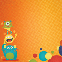 Paper House Productions - Lil Monster Collection - 12 x 12 Paper - Monster Stack