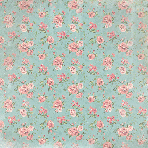 Paper House Productions - Country Girl Collection - 12 x 12 Paper - Country Floral Pattern